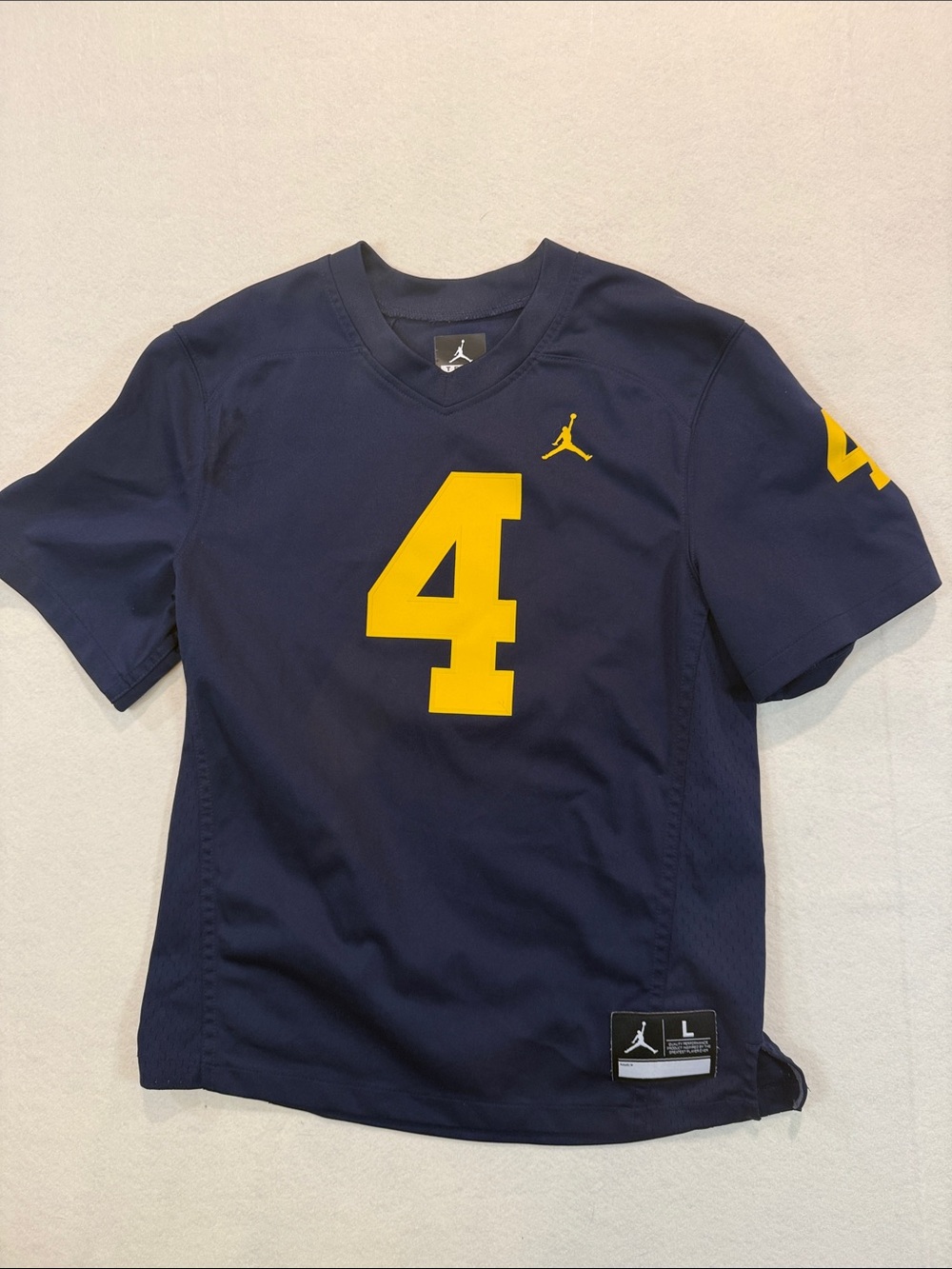 Jordan Youth Michigan Wolverines Jersey #4 WW